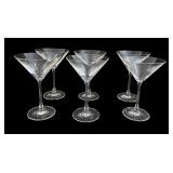 BOXED SET OF 6 ROSENTHAL DI VINO MARTINI GLASSES