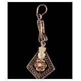 10K Gold Victorian Pendant