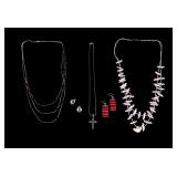Liquid Silver, Fetish, and Other Necklaces