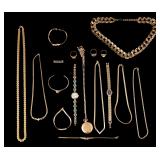 Monet, Avon, and Other Gold Tone Jewelry