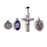 Sterling Religious and Military Medallions, Rosary