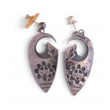 Emery Holmes Sun Kachina Sterling Earrings