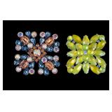 Vintage Designer Rhinestone Brooches