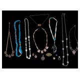 Turquoise, Liquid Silver & Other Necklaces