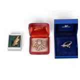 Swarovski and Ciner Brooches