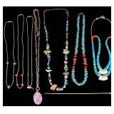 Native Style Stone and Shell Necklaces