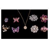 Rhinestone Brooches and More