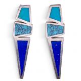 Lapis and Turquoise Earrings