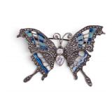 Sterling Silver Butterfly Pin