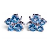 Topaz Butterfly Earrings