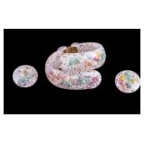 Lucite Confetti Shell Jewelry