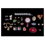 Vintage Compact and Jewelry