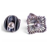 Sterling Mid Century Finland Rings