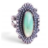 Turquoise and Silver Ring