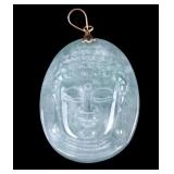 14K and Jade Buddha Pendant