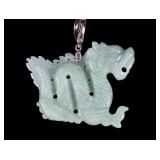Carved Jade Dragon Pendant