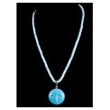 Sajen Turquoise Moon Necklace