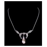 Opal and Sterling Silver Necklace