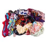 Vintage Scarves 30 Assorted Rayon, Silk, Patterned