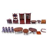 Dark Wood Dollhouse Furniture