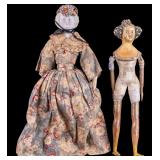Papier Mache & Bisque Head Dolls