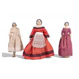 Ludwig Greiner & Two Papier Mache China Head Dolls