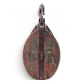 Early Industrial Snatch Block Pulley