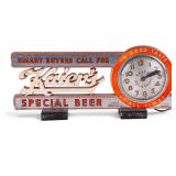 Kaier's Beer, Mahanoy City Advertising Clock