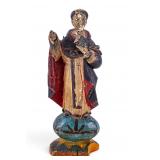 18/19th C Carved Wood Santos Figurine