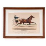 19th C Currier & Ives Nettie Color Lithograph