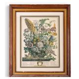Framed Botanical Engraving, August