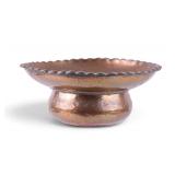 Antique Persian Hammered Copper Spittoon