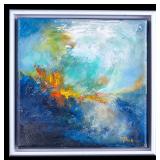 Toula Mikoniatis Original Painting 'Aquamarine'