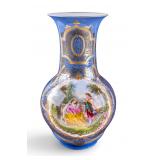 French Onion Vase w/ Painted Panel
