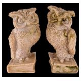 Pair of Resin Owl Bookends
