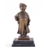 Cold Painted Bronze Figure Petorke