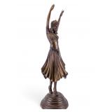 Bronze Art Deco Dancer Sculpture