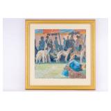 Dog Show-Pastel On Artist Board unsigned
