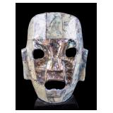 Mexican Polished Stone Mask on Stand
