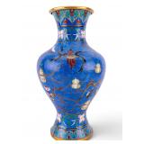 Vintage Chinese Cloisonne Floral, Gourd Motif Vase