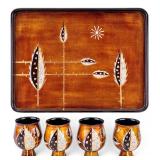 MCM Vietnamese Lacquerware Drink Set