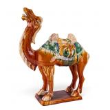 Chinese Tang Style Sancai Camel Statuette