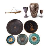 Asian & Other Brass, Copper, Enamled & Plated Ware