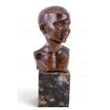 Signed Bronze Bust on Marble Base