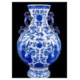 Chinese Blue and White Porcelain Moon Flask