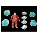 Chinese Famille Rose Bowls, Enamel Dishes, Doll