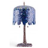 Tiffany Wisteria Style Glass Lamp