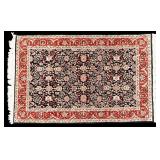 Persian Floral Wool Area Rug