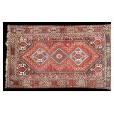 Persian Hand-Knotted Wool Area Rug