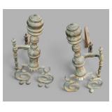 Pair of Early Andirons